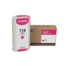 Compatibele inktcartridge F9J66A, no.728 M, 130ml voor HP-printers (ORINK BULK)